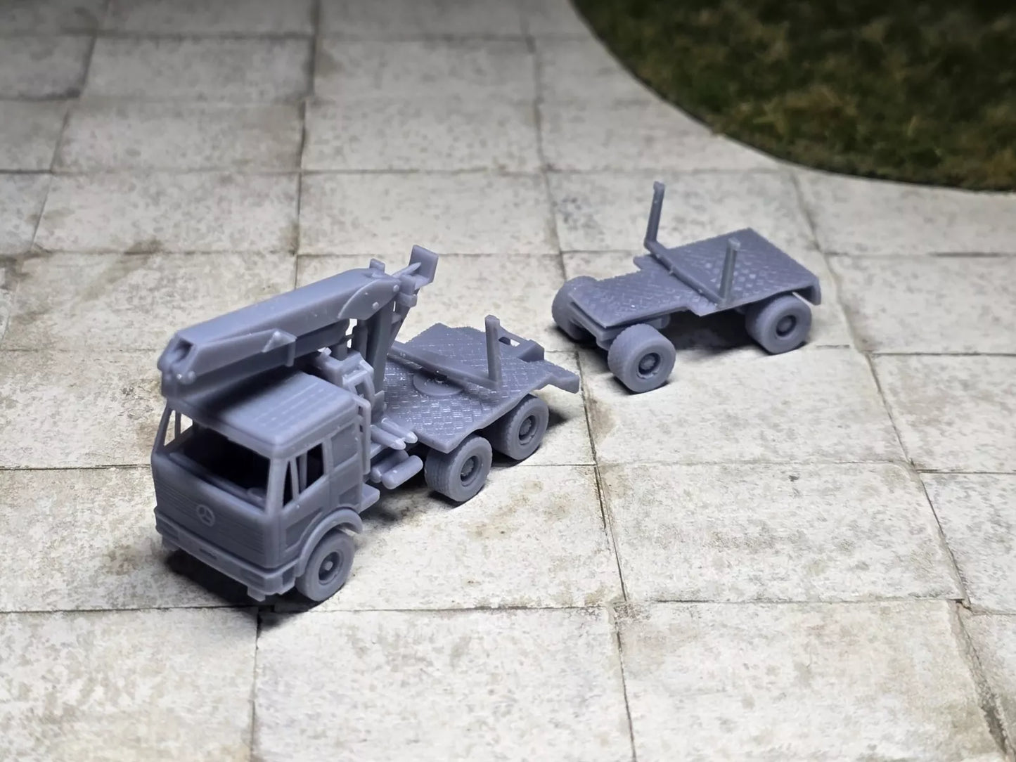 Mercedes Benz Langholztransporter Spur TT 1:120 Bausatz